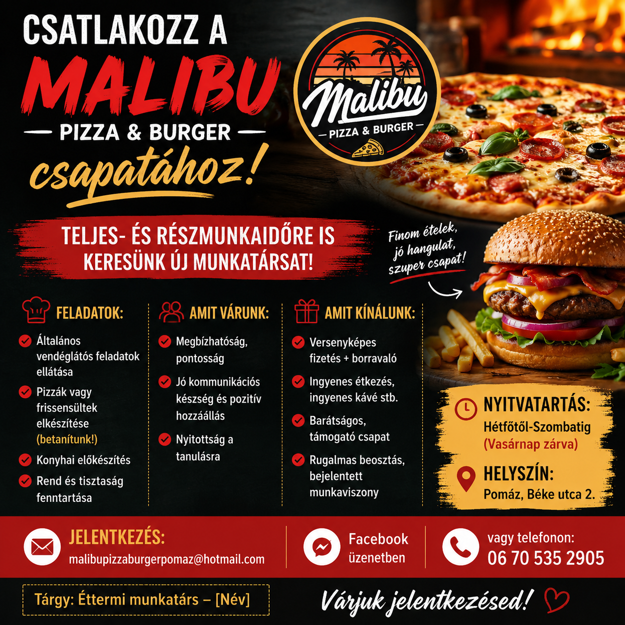 Malibu Pizza & Burger